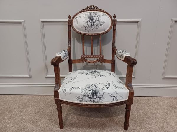 French antique bedrom armchair