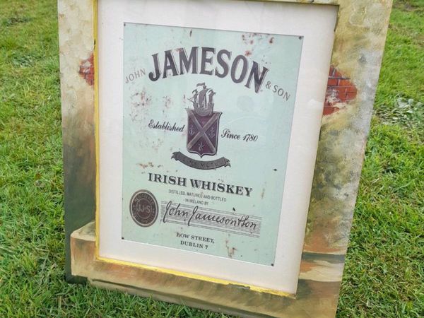 Jameson Tin Sign Framed
