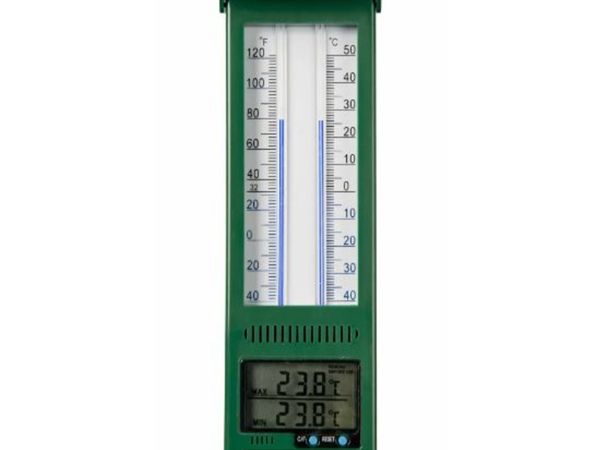 New*Nature Outdoor Min-max Thermometer Digital 9.5x2.5x24 cm