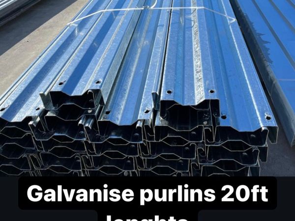 New galvanise purlins 20ft €64 free delivery