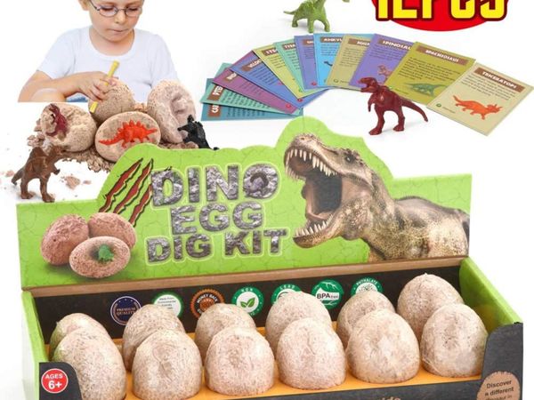 Dino Egg Dig Kit Dinosaur Toys for KidsDig it Up a Dozen East... Dinosaur Eggs 