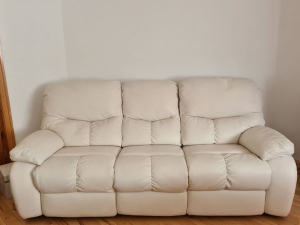 Genuine  Leather  3  Seater Electric Recliner Sofa