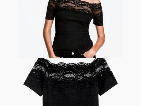 Lace black top from H&M