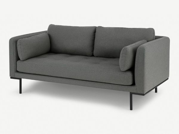 Large 2 Seater Sofa, Elite Grey Fabric Made.com
