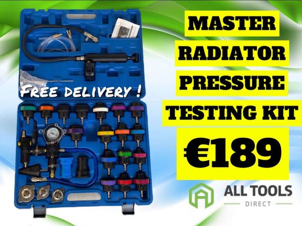 Master radiator pressure testing kit