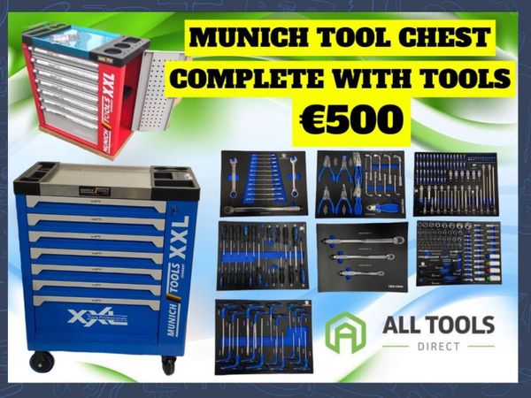 Munich tool chest complete with tools