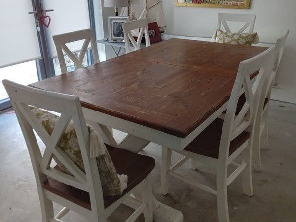 Solid Pine Table And Chairs