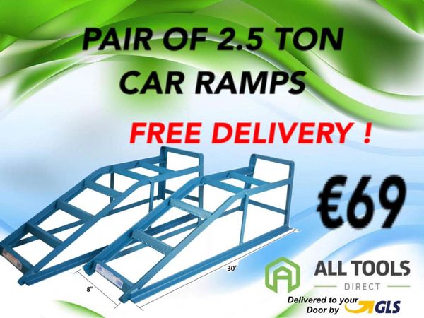 Pair of 2.5 ton car ramps free delivery