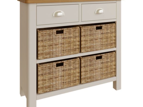Brand new 2 drawer 4 basket storage units