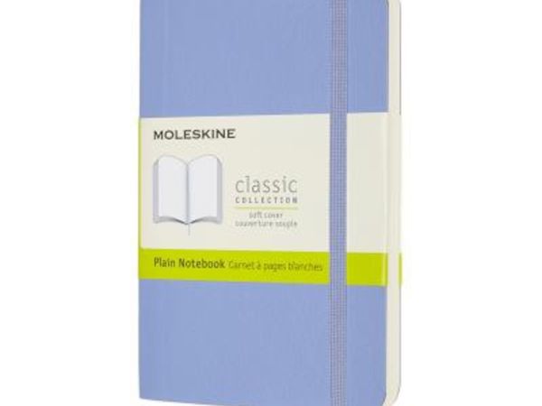 Moleskine Pocket Plain Softcover Notebook: Hydrangea Blue
