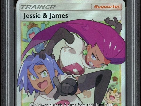 Pokemon Card Jessie & James Psa 10 Hidden Fates