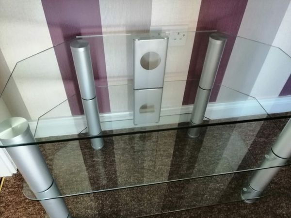 3- Tiered Glass TV Stand €50