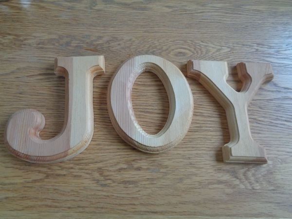 Wooden Letters x 3 for Sale