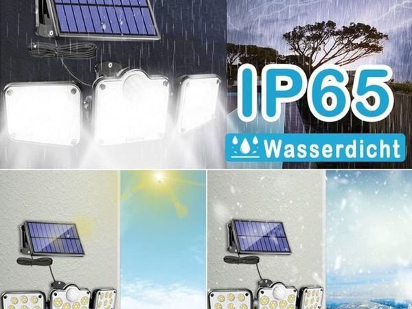 LED Solar Lights for Outdoor Use with Motion Sensor and Remote Control
