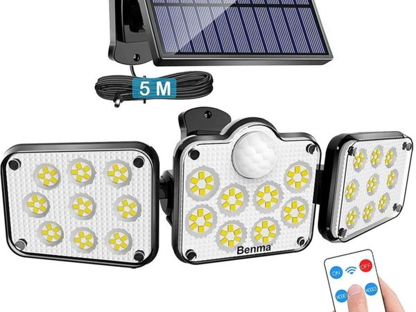 LED Solar Lights for Outdoor Use with Motion Sensor and Remote Control