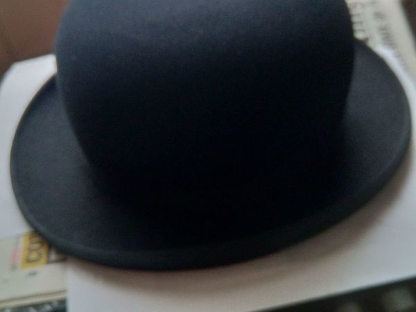 Antique Victorian black bowler Hat