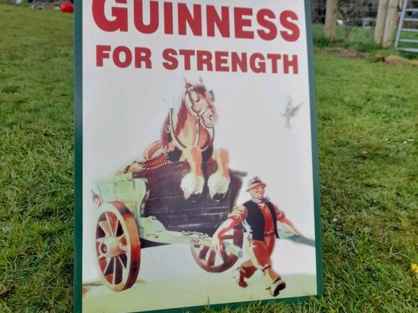 Large Guinness Tin Sign