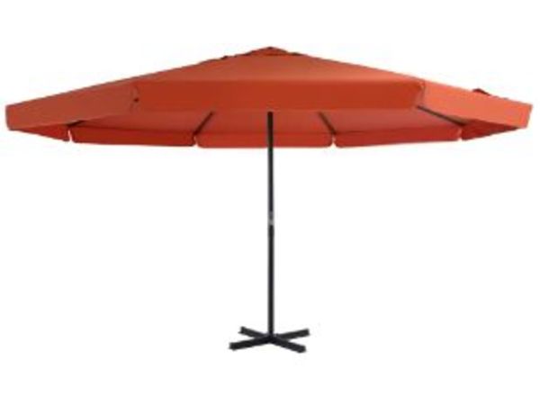 New*LCD Outdoor Parasol with Aluminium Pole 500 cm Terracotta
