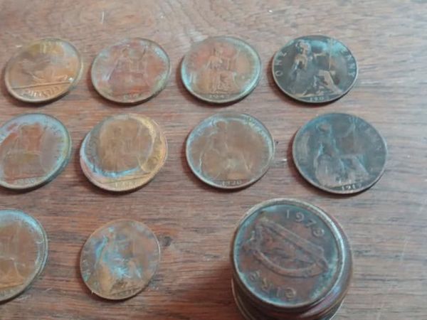 Collection of old irish coins ONE LOT