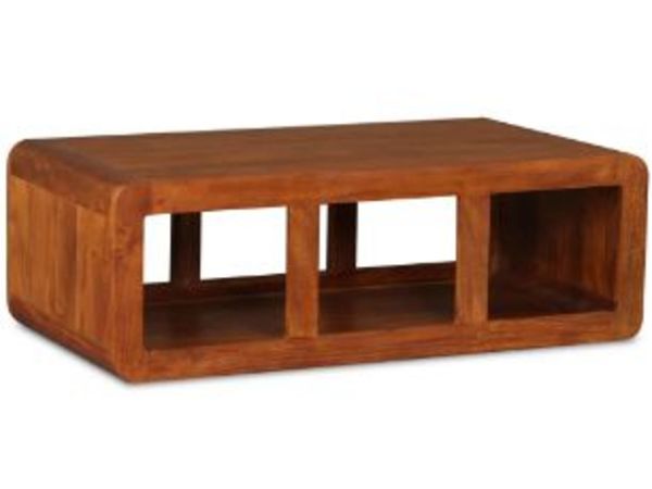 New*LCD Coffee Table Solid Wood with Sheesham Finish 90x50x30 cm