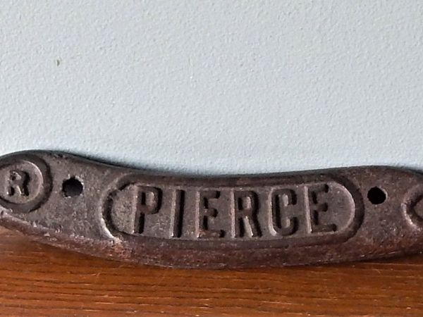 Cast iron name plaque from Pierce’s Foundry, Wexford