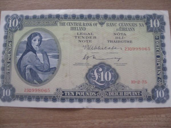 Lady Lavery 10 Pound Banknote - 60 euros