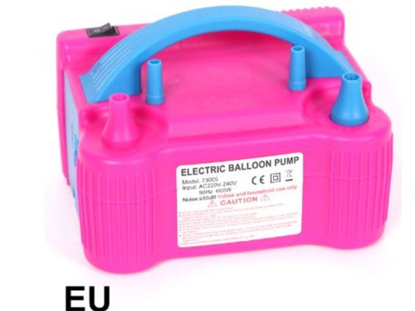 EU Plug High Voltage Double Hole Air Compressor Electric Balloon Inflator Pump Air Blower