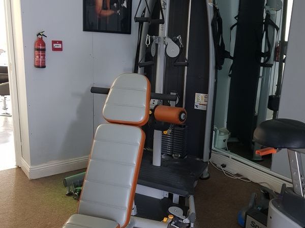 Gym equipment SportsArtA93 with incline bench And Weights .