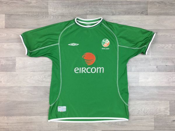 Vintage 2002 Ireland Football Jersey Shirt Mens L