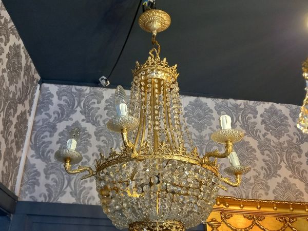 Large empire crystal chandelier