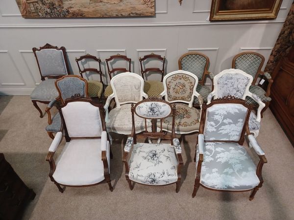 French antique bedrom armchairs