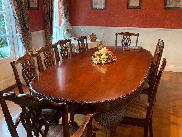 Extending Dining Table 78 Antiques, Antique Mahogany Dining Room Table And Chairs
