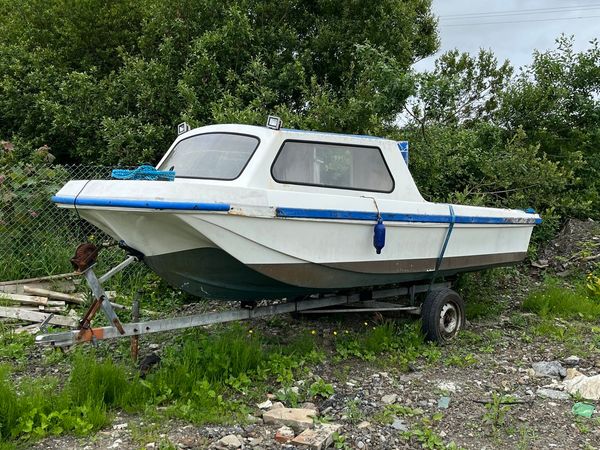 16ft dory boat with trailer