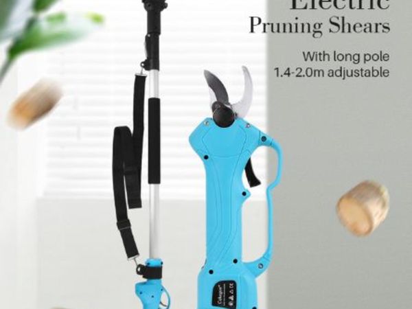 Electric Pruning Shears 16.8V With 2 battery Optional Extension Rod Power Tools Cordless Electric Scissors