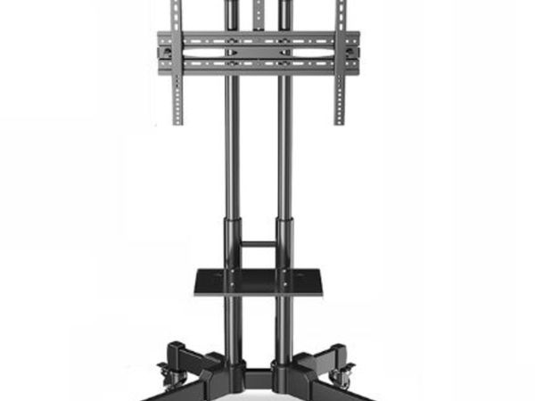 Mobile TV Cart Floor Stand Mount Home Display Free Lifting Trolley for 32-65" TV Holder