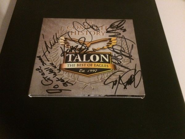 Eagles talon band signed cd cover free postage