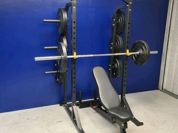 Gym Bench and Rack set