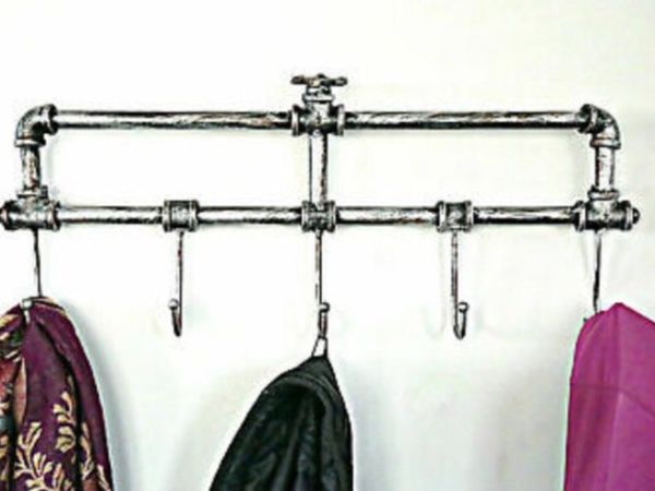 Vintage Style Industrial Wall Mounted Coat Hooks R