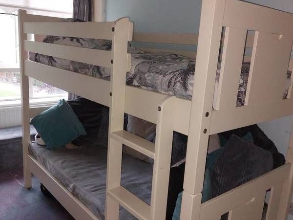 Cream Wooden Bunk Beds For In, 3 Tier Bunk Bed Australia