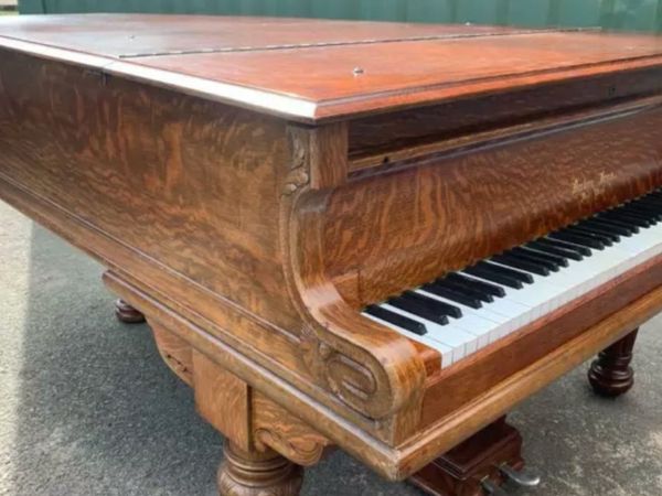 Decker Bros 6ft Oak Cased Grand Piano Belfast Pianos Free Delivery Dunmurry For Sale In 