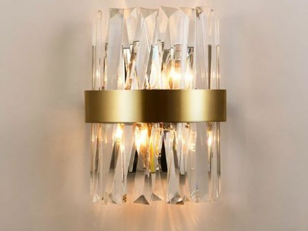 New Modern Crystal Wall Lamp Sconce LED Indoor Light Fixtures For Home Decor Bedroom Bathroom Corridor Mirror