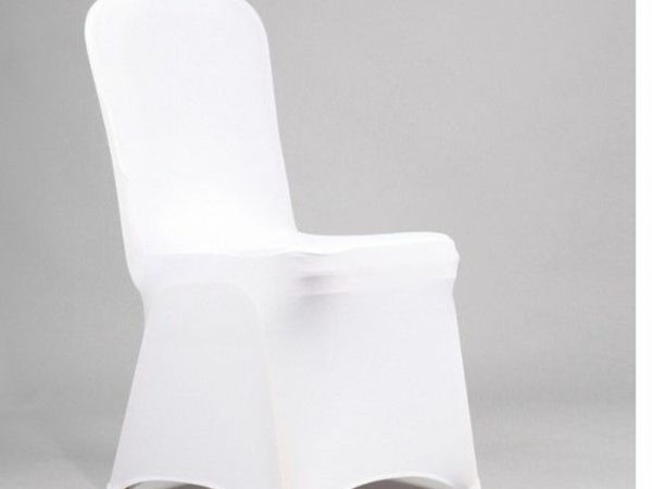 50pcs White Wedding Chair Covers Spandex Stretch Slipcover for Restaurant Banquet Hotel Dining Party Universal Chair Cover