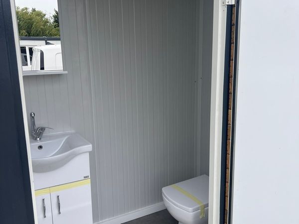 Double toilet timber cladding