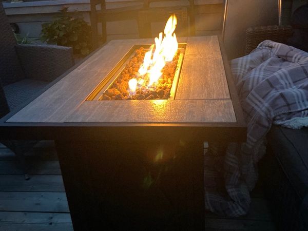 Gas Fire Pit Table 44 All Sections, Extra Large Square Fire Pit Cover