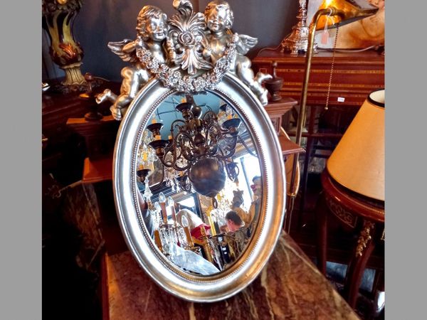 A resin framed silver mirror