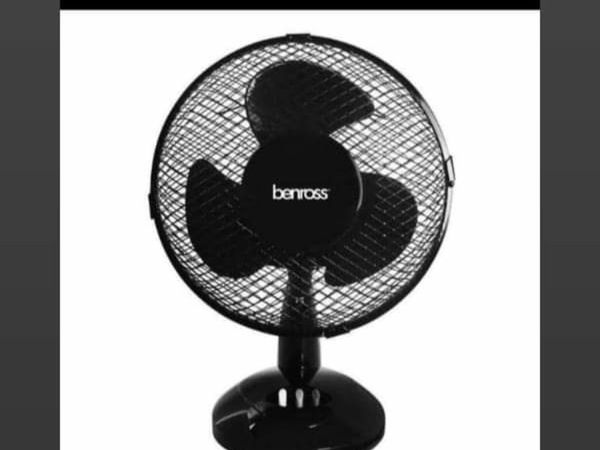 Benross Black 12 inch Cooling Fans 3 Speeds