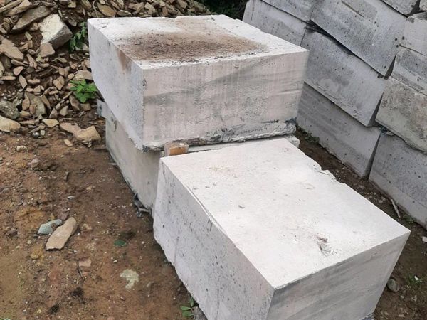 Blocks of concrete