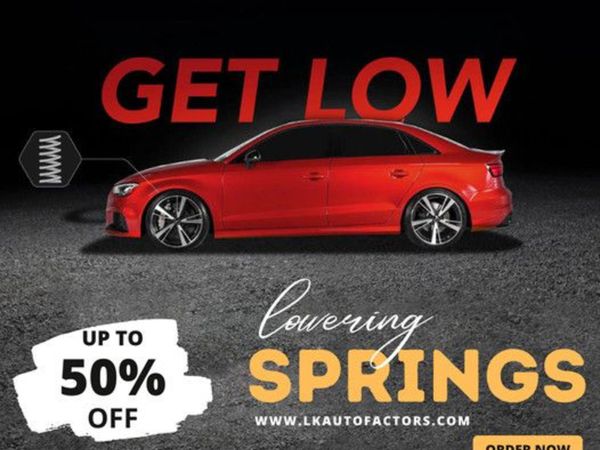 50% OFF lowering springs for all BMW OPEL VW AUDI
