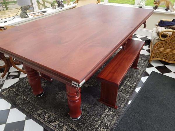 Pool dining table full size slate