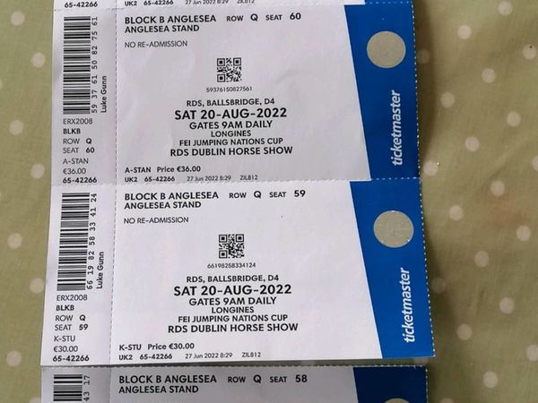 RDS Horse Show Tickets